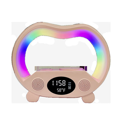 "6-in-1 Smart LED Lamp with Bluetooth Speaker & Wireless Charger"